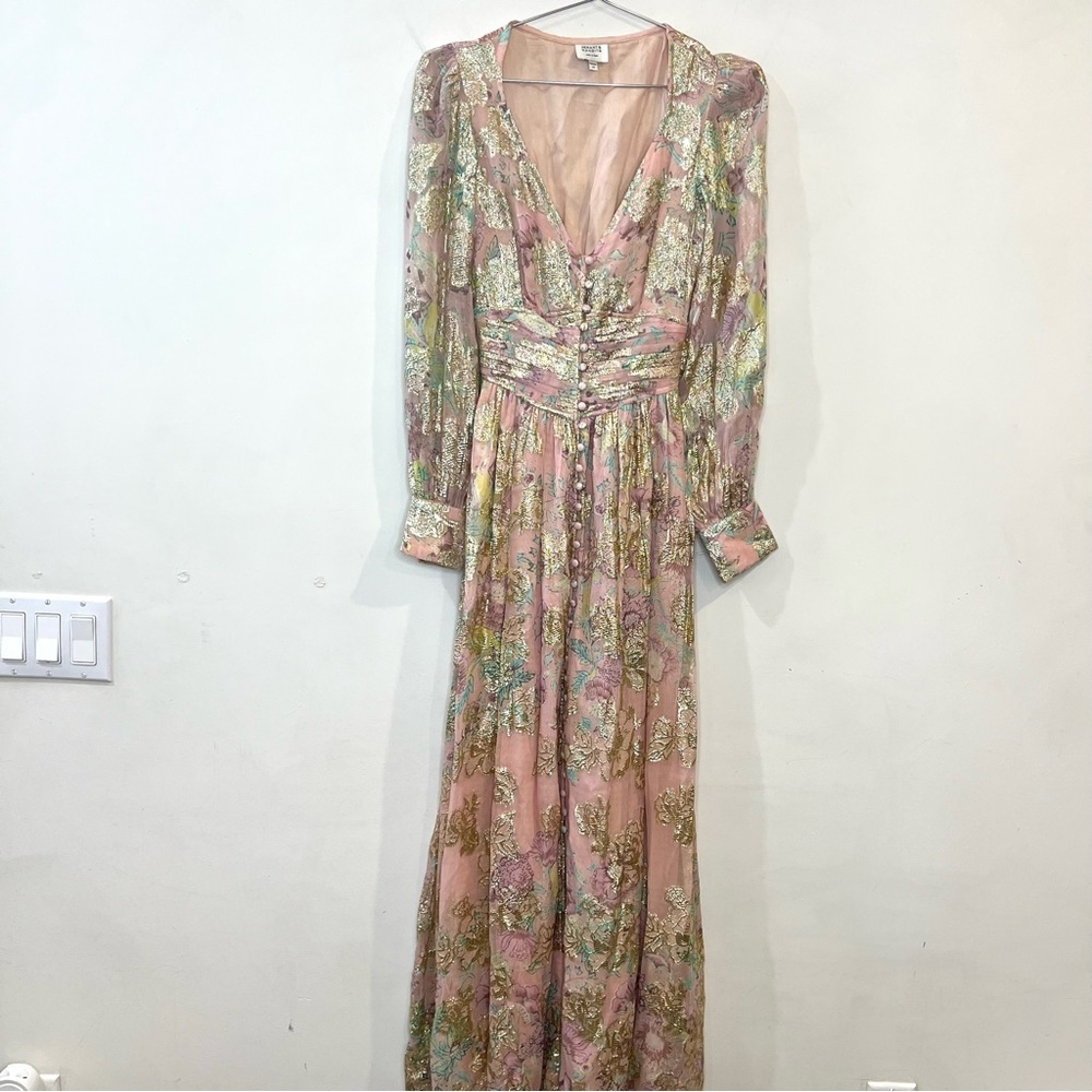 Hemant and Nandita Nora Maxi Dress in rose pink size XS - Picture 4 of 14